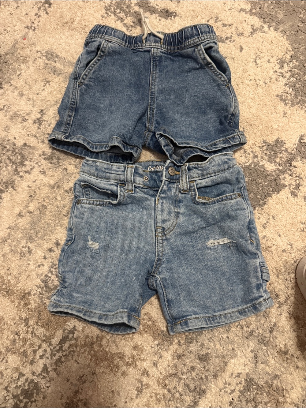 Cat & Jack Kids Two-Pack Denim Shorts in Light and Medium Blue